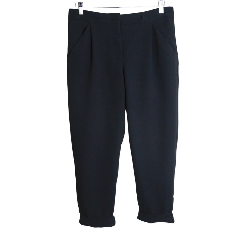 Aritzia Wilfred Black Allant Pants Size 4 Minimalist Tie Waist Crop